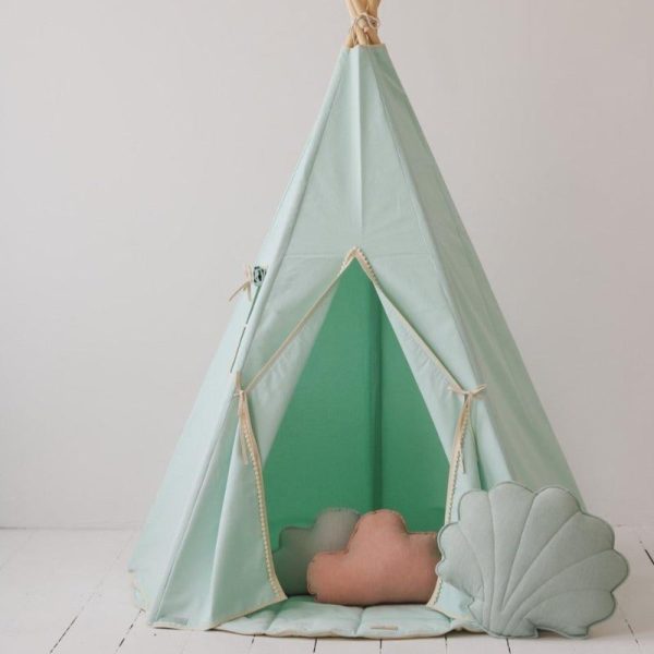 Ensemble tipi « Mint Fog » avec tapis