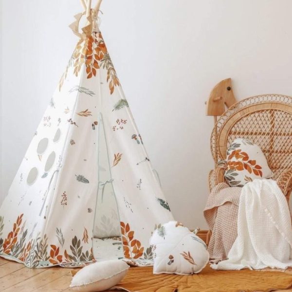 Ensemble tipi et tapis Amis de la forêt