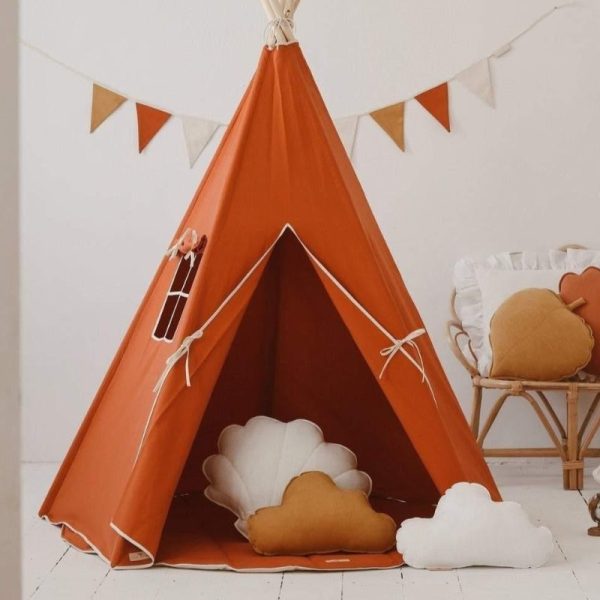 tipi et tapis renard roux