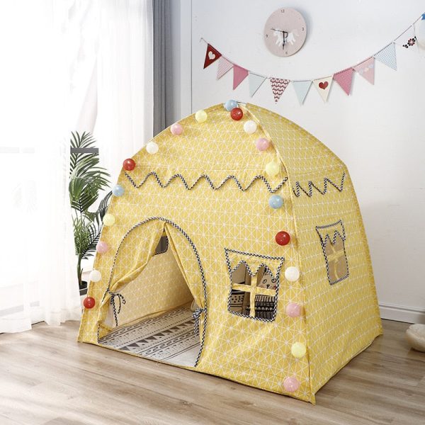 Tente Maison Enfant Jaune