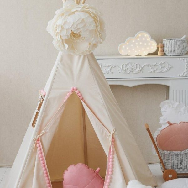 Tente Tipi Fluffy Pompons