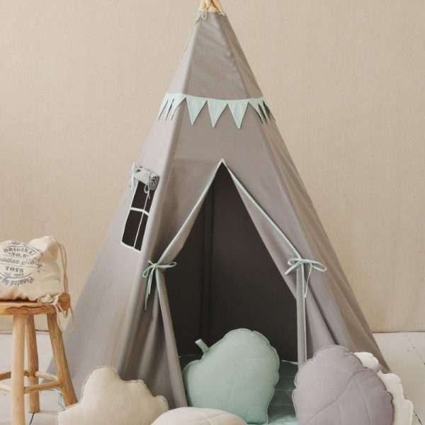 tente tipi Mint Love avec guirlande