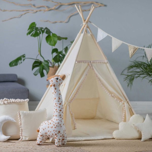 tipi avec tapis pour enfant