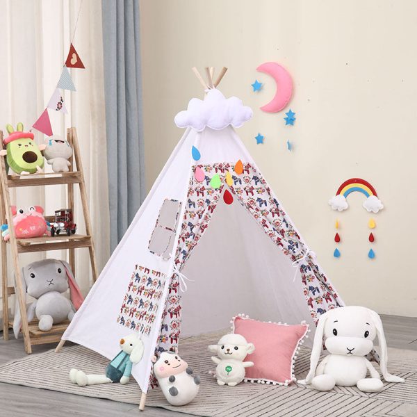 tipi bébé au motif poney