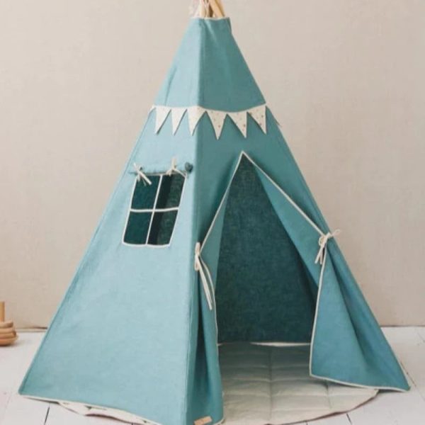 tipi enfant étoile d'or avec guirlande