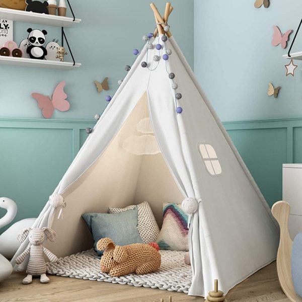 Tipi Enfant Intérieur blanc