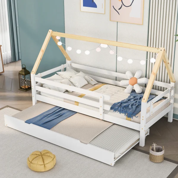 Lit tipi enfant blanc