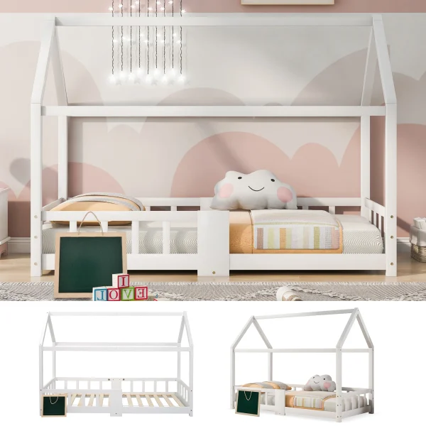 Lit tipi blanc enfant